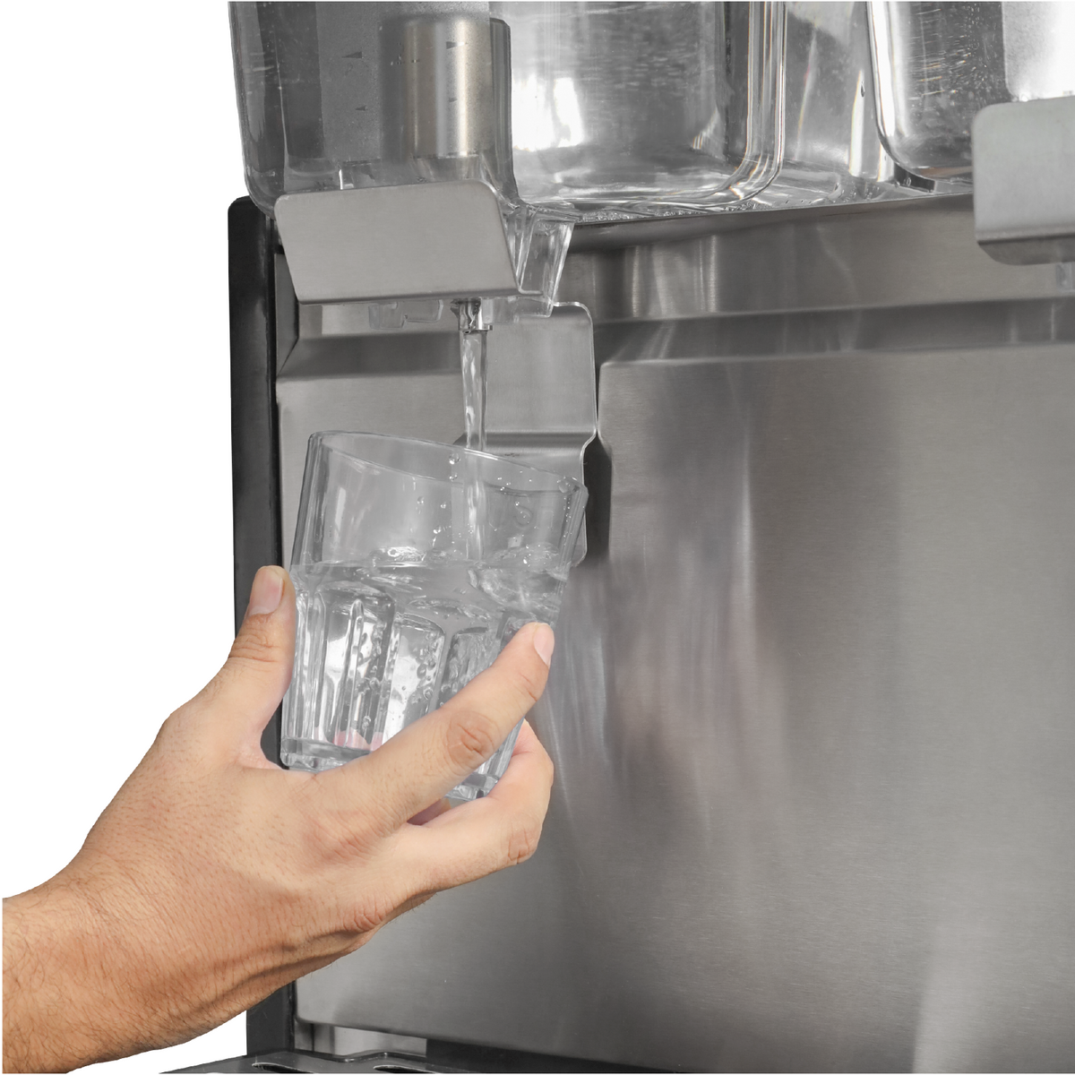 Dispensador De Bebidas Frías | Tanques De Policarbonato / Estructura Metálica | 2 Tanques | 2 Tanques De 18 L C/U | Uso Comercial | DISBEF-2T | RHINO
