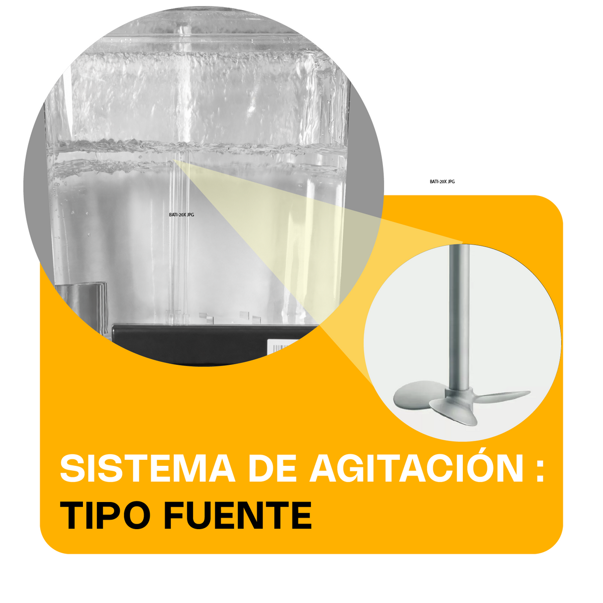 Dispensador De Bebidas Frías | Tanques De Policarbonato / Estructura Metálica | 3 Tanques | 3 Tanques De 18 L C/U | Uso Comercial | DISBEF | RHINO