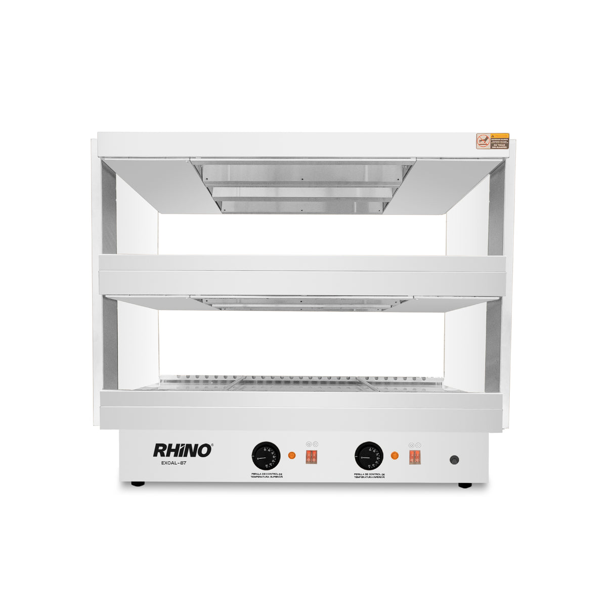 Exhibidor caliente para paso de alimentos 0.87 m2 | Rhino | Excal-87
