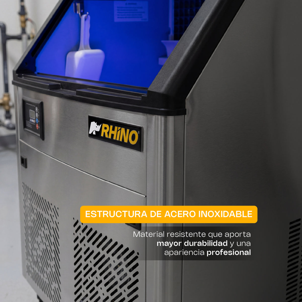 Fábrica de hielo en cubo, capacidad de producción | Rhino | Fahiel-100
