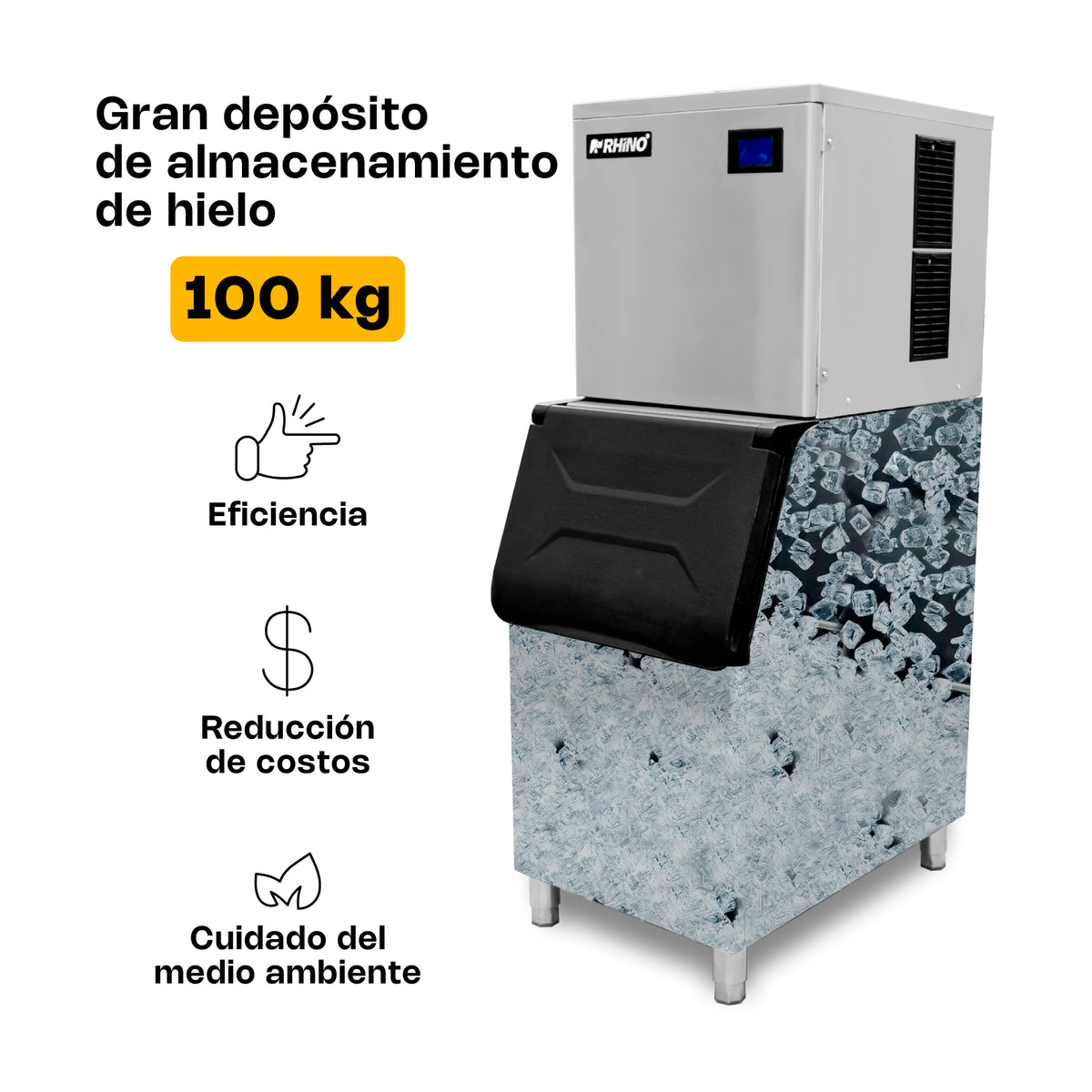 Fábrica de hielo, capacidad de producción diaria | Rhino | Fahiel-200