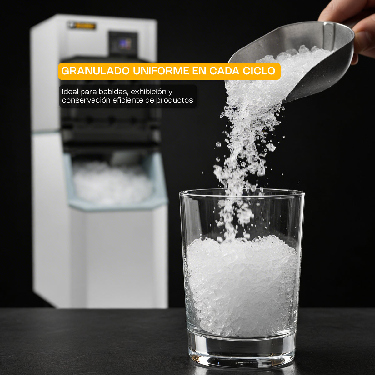 Fábrica de hielo frappé 250 kg | Rhino | Fahiel-250f