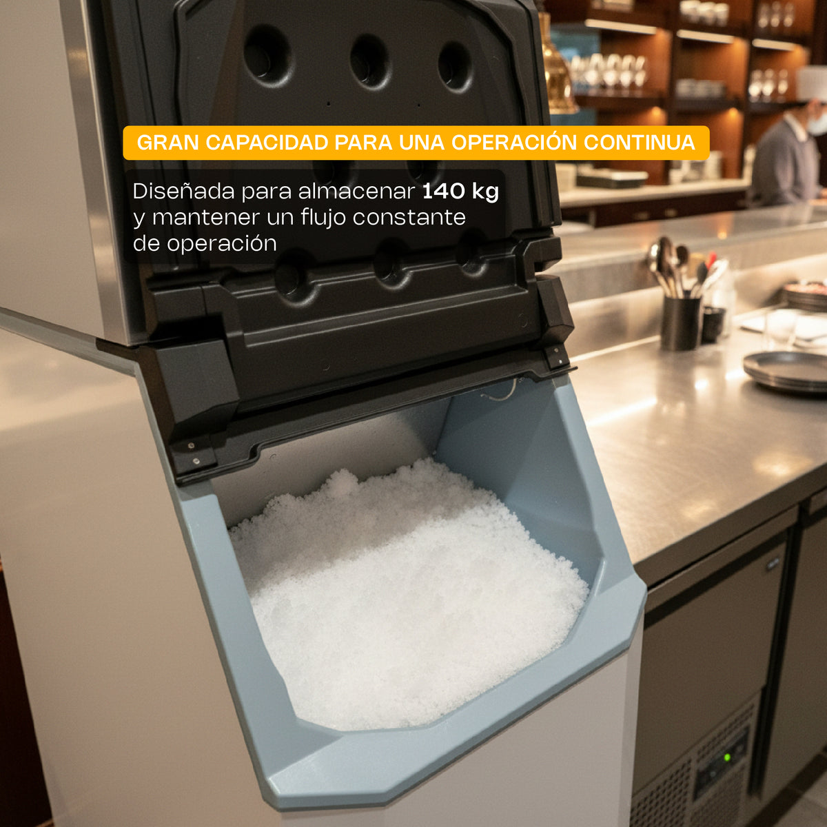 Fábrica de hielo frappé 250 kg | Rhino | Fahiel-250f