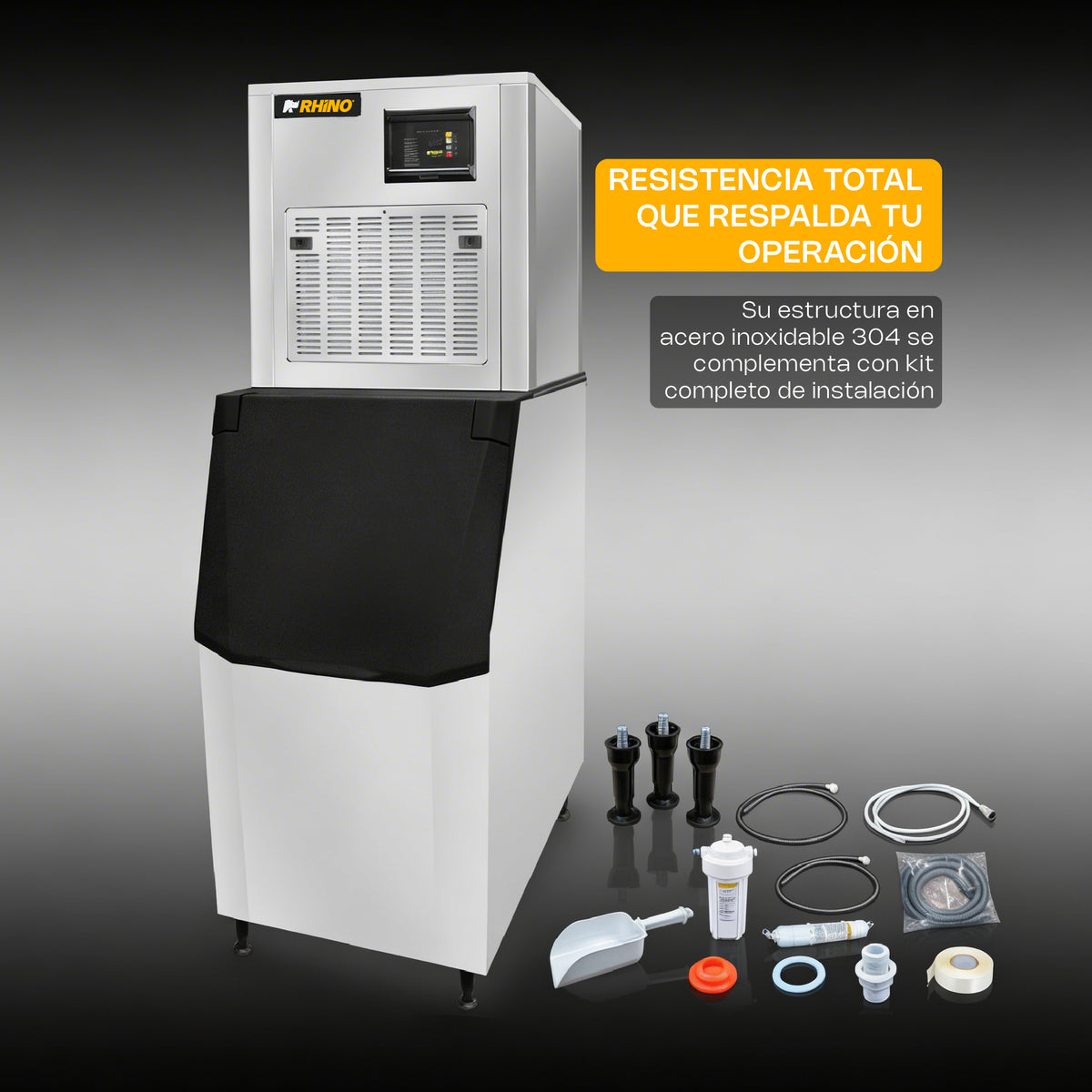 Fábrica de hielo frappé 250 kg | Rhino | Fahiel-250f
