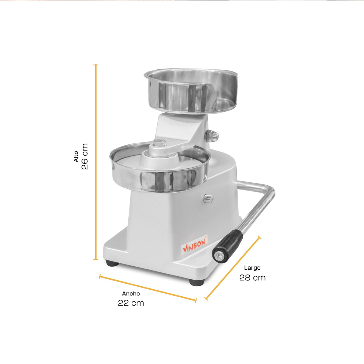 Formador de hamburguesas con diámetro 130 mm | Rhino | Fham-13