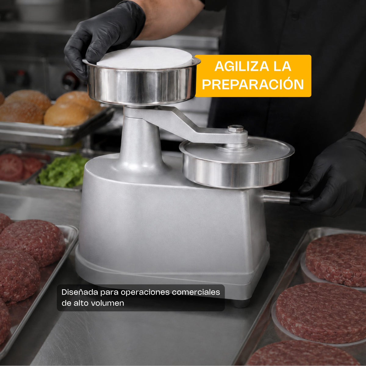 Formador de hamburguesas con diámetro 130 mm | Rhino | Fham-13