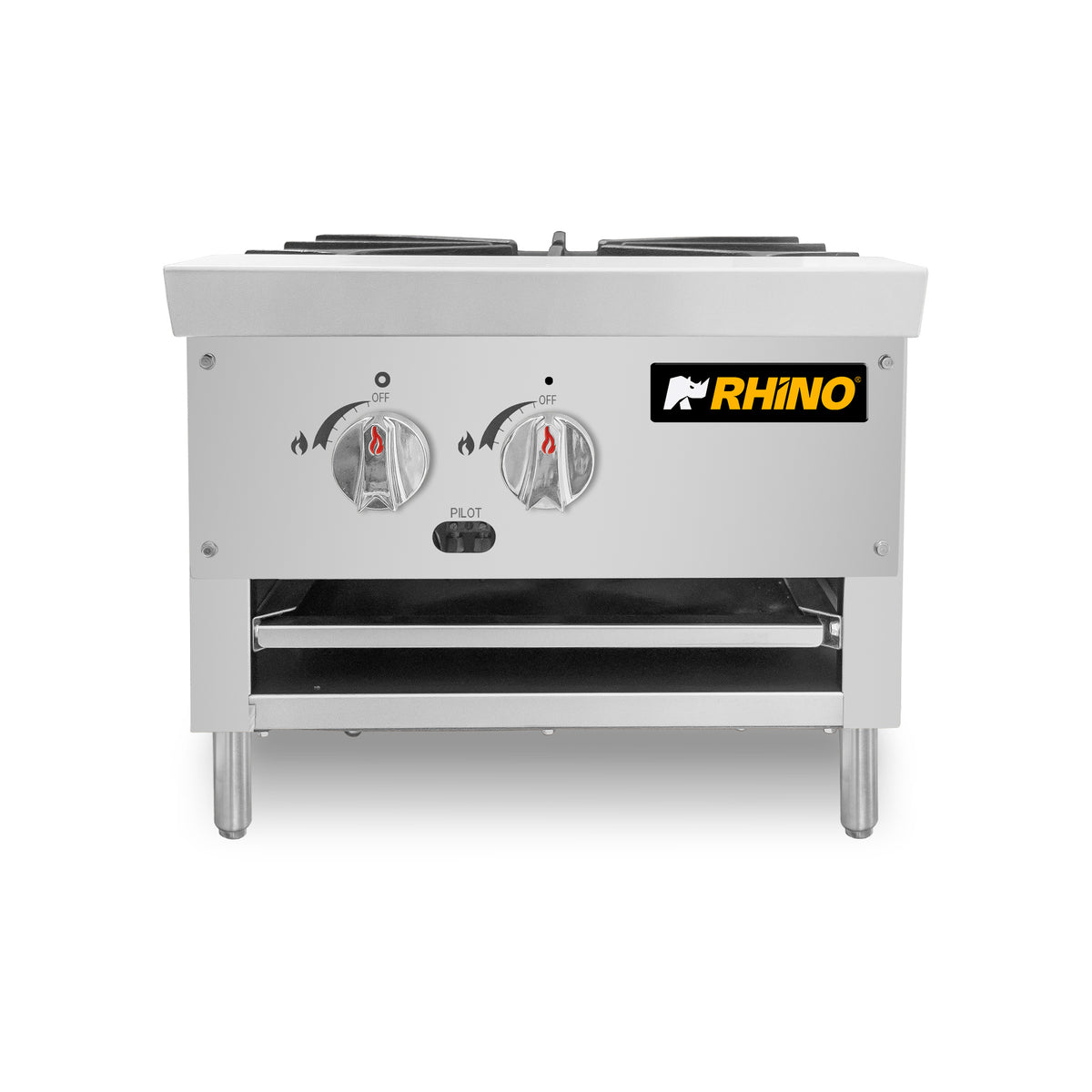 Fogón a gas de 1 quemador con 80,000 btu de potencia | Rhino | Foga-1q