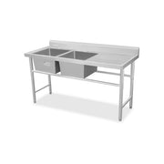 Fregadero de 2 tarjas en acero inoxidable | Rhino | Frega-2t