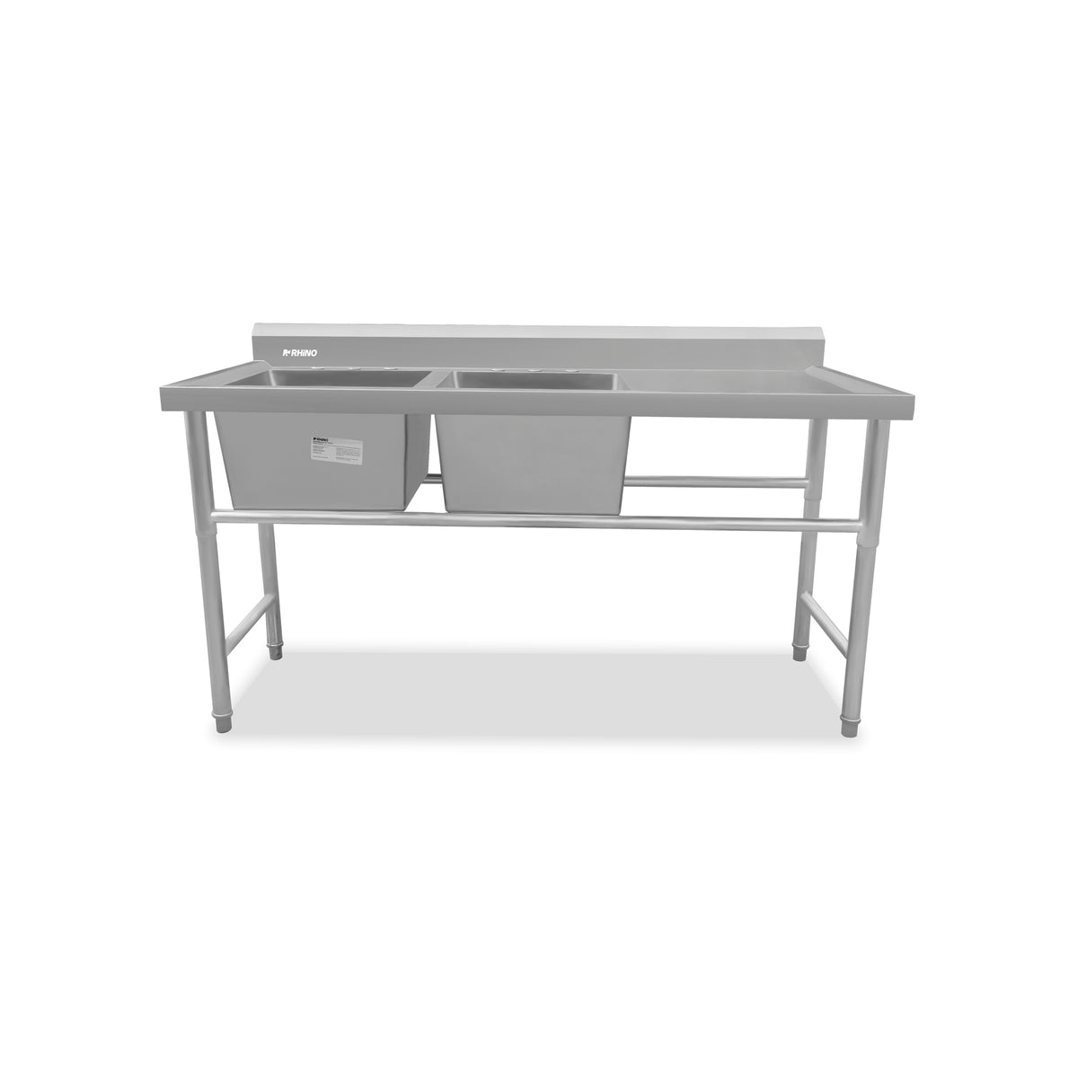 Fregadero de 2 tarjas en acero inoxidable | Rhino | Frega-2t