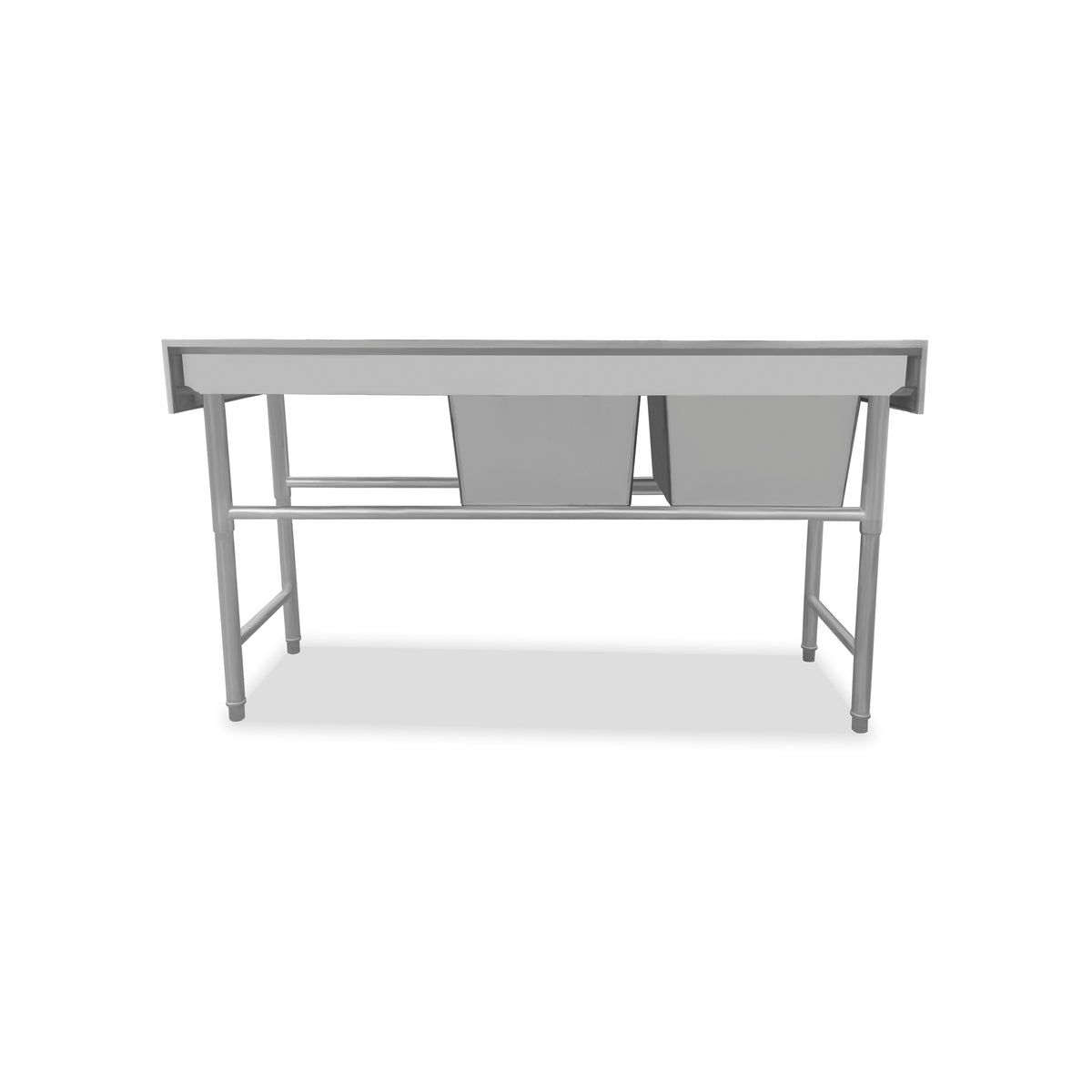 Fregadero de 2 tarjas en acero inoxidable | Rhino | Frega-2t