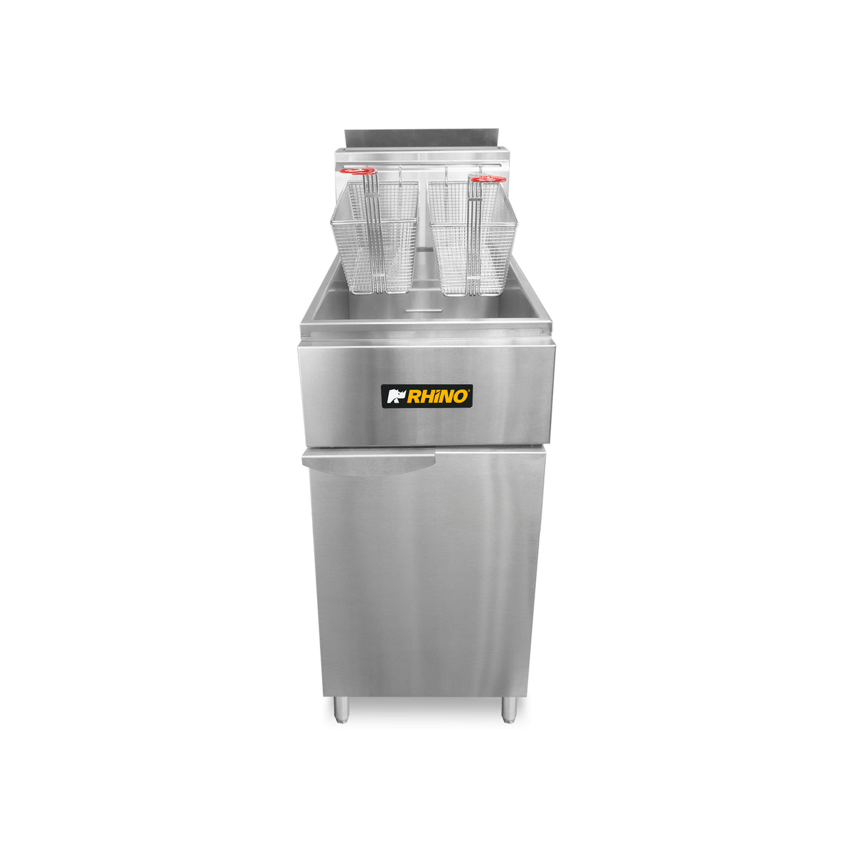 Freidora a gas LP, capacidad de 22 l, 3 quemadores | Rhino | Frei-22lp