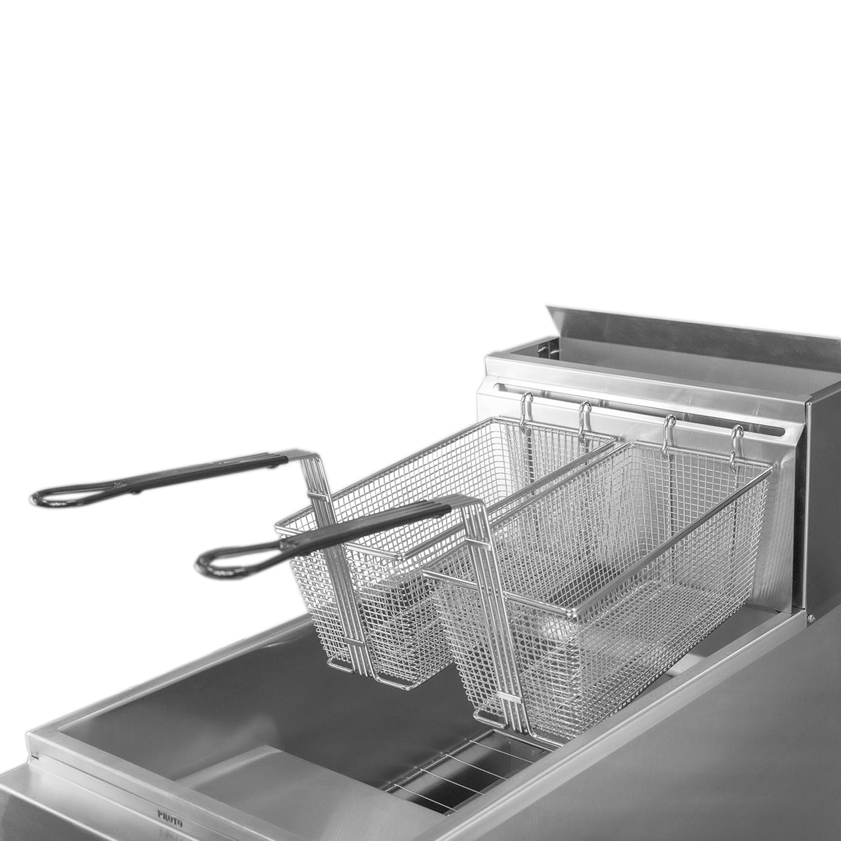 Freidora a gas LP, capacidad de 22 l, 3 quemadores | Rhino | Frei-22lp