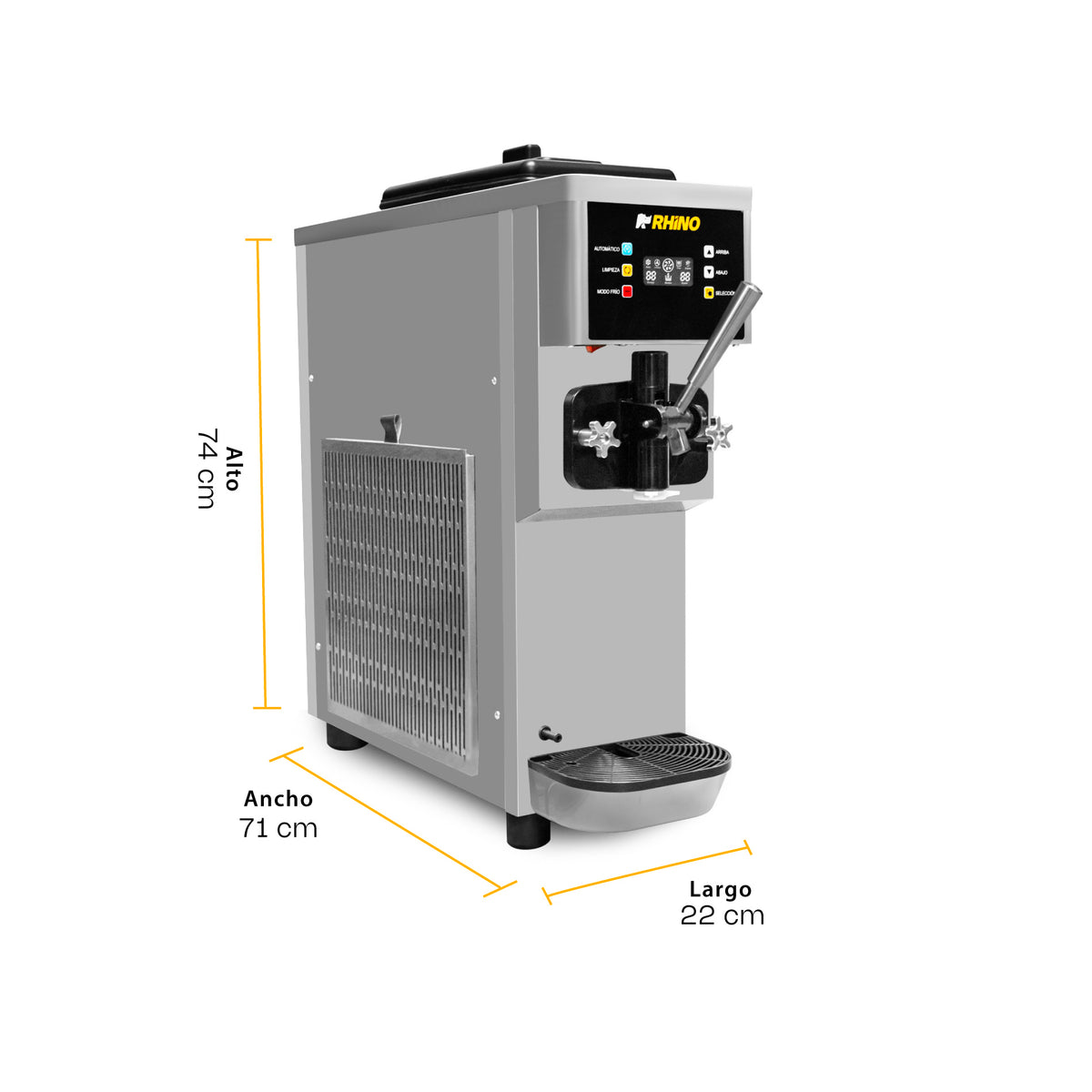 Máquina de helado de mostrador 10 l/h | Rhino | Hela-10