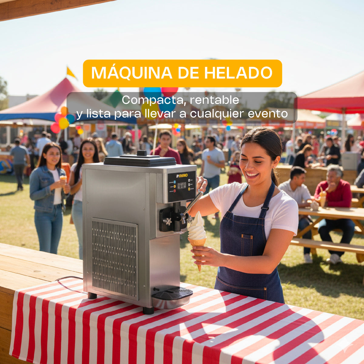 Máquina de helado de mostrador 10 l/h | Rhino | Hela-10