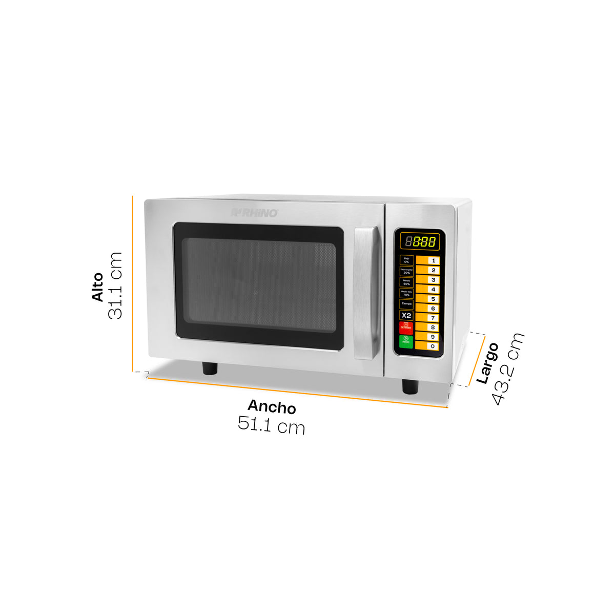 Horno de microondas 0.9 pies digital | Rhino | Homic-09d