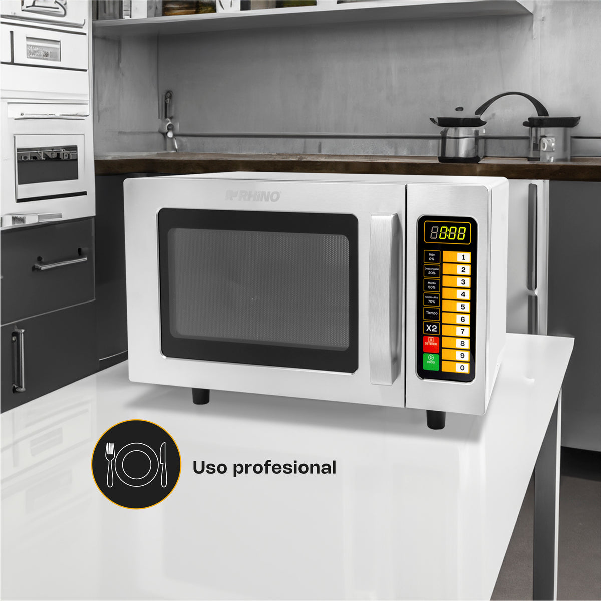 Horno de microondas 0.9 pies digital | Rhino | Homic-09d
