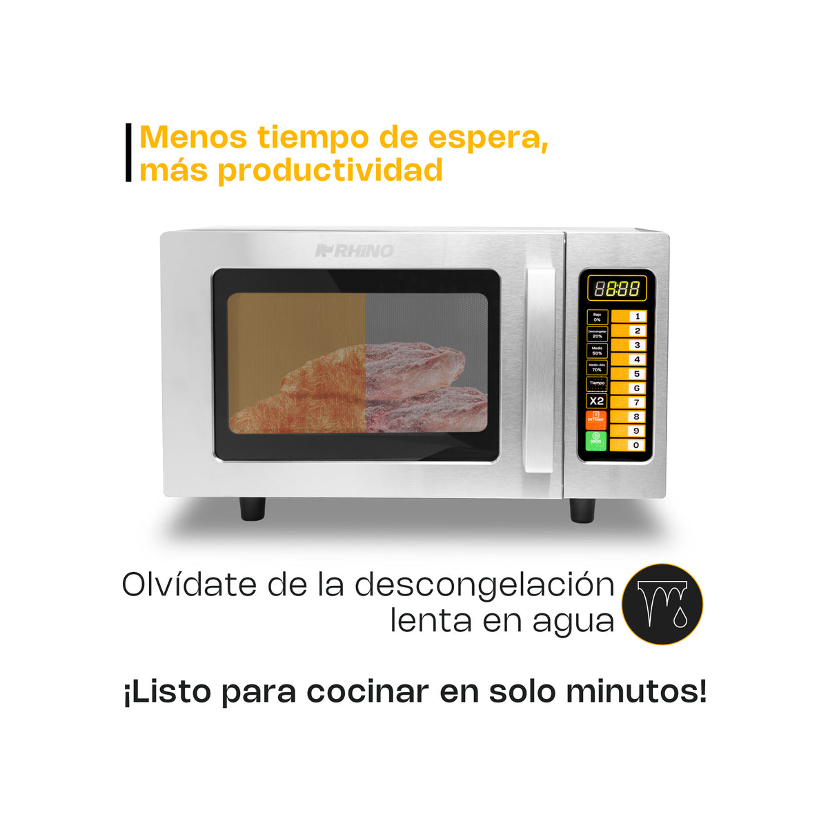 Horno de microondas 0.9 pies digital | Rhino | Homic-09d