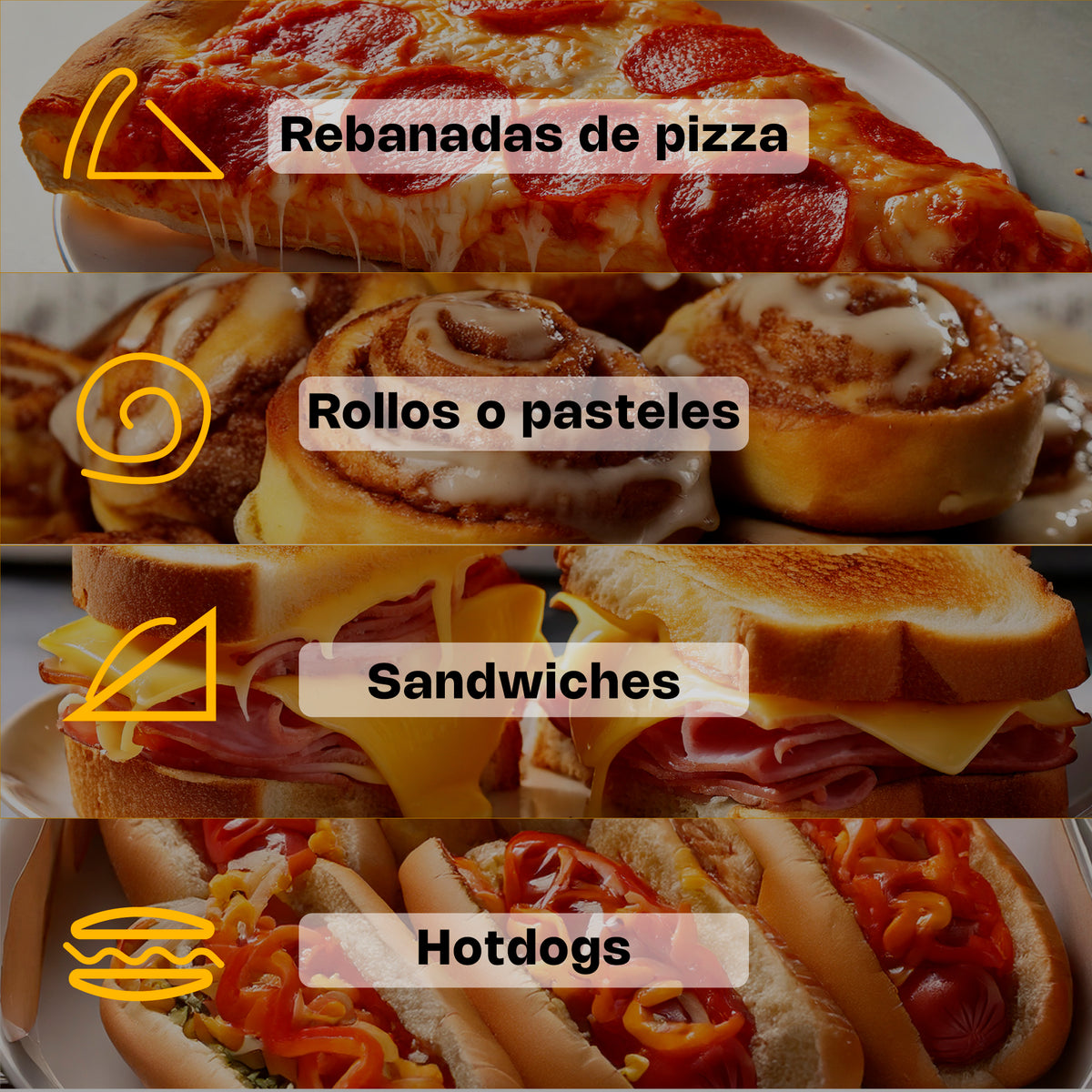 Horno de microondas 1.2 pies análogo, 34 litros | Rhino | Homic-12a