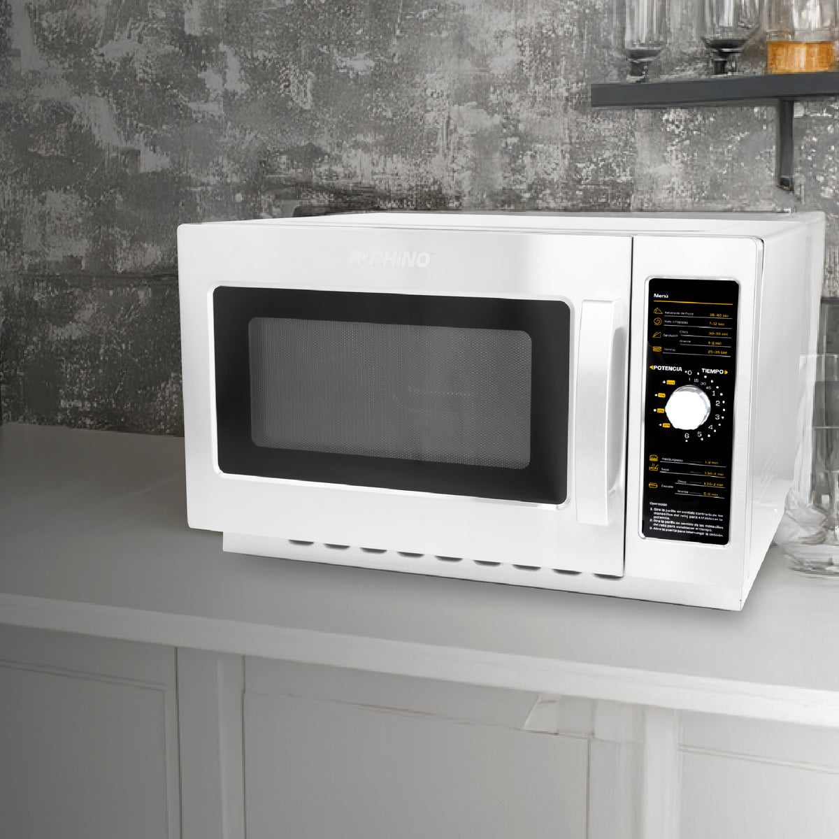 Horno de microondas 1.2 pies análogo, 34 litros | Rhino | Homic-12a