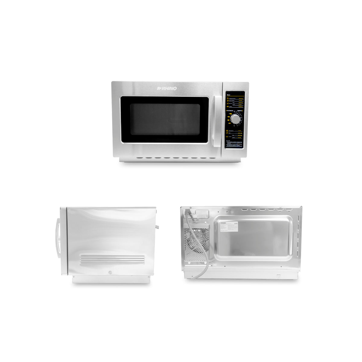 Horno de microondas 1.2 pies análogo, 34 litros | Rhino | Homic-12a