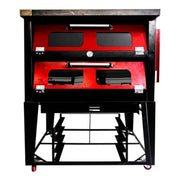 HORNO INDUSTRIAL | 4 CHAROLAS | LUZ INTERIOR | CRISTAL TEMPLADO | USO PROFESIONAL | HORMEX 120X102X151CM