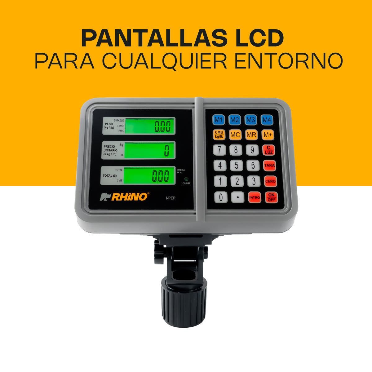 Indicador para báscula electrónica, peso, precio | Rhino | I-pep