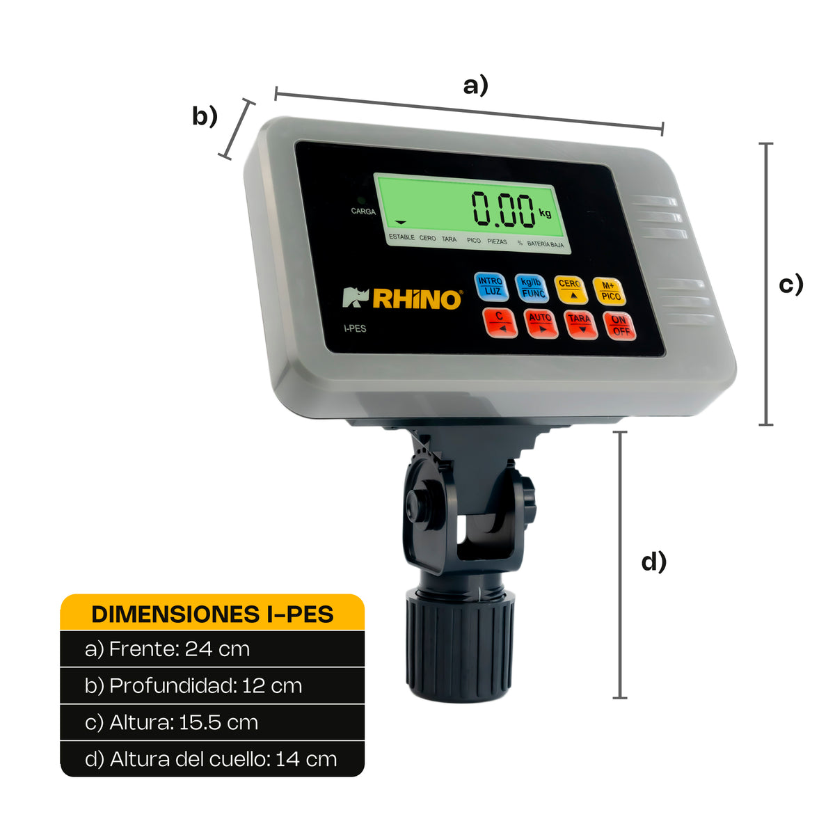 Indicador para báscula electrónica | Rhino | I-pes