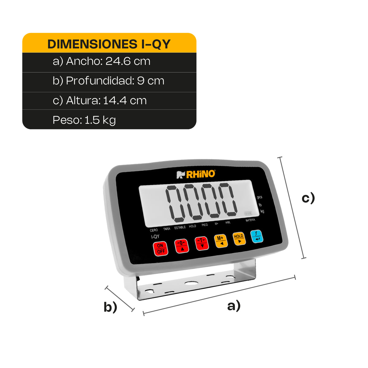 Indicador para báscula electrónica | Rhino | I-qy