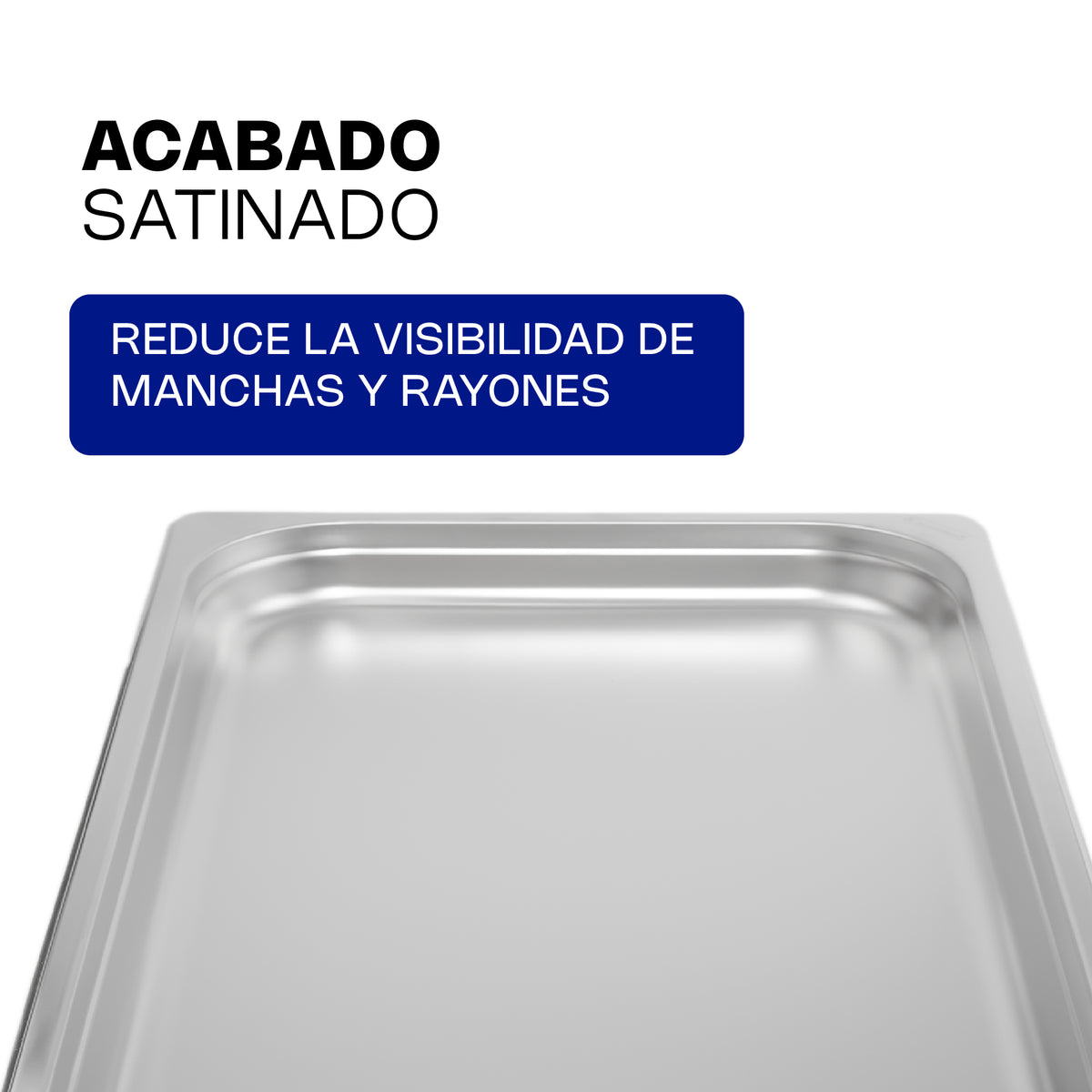 Inserto de acero inoxidable, tamaño entero 53.5 cm | Rhino | Inae-1.5