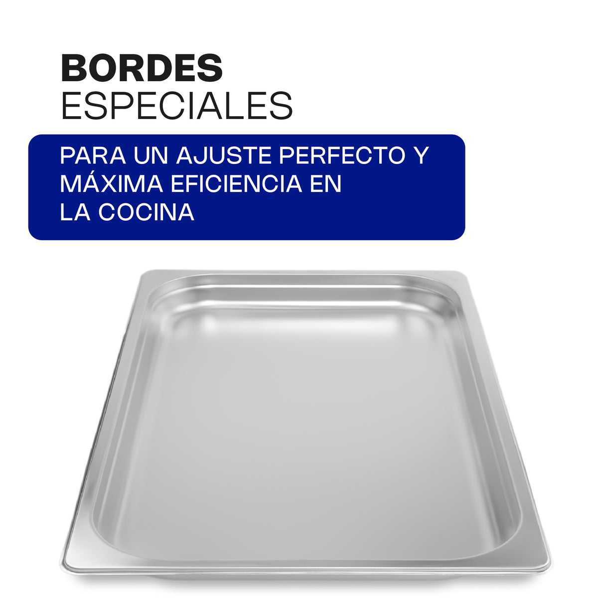 Inserto de acero inoxidable, tamaño entero 53.5 cm | Rhino | Inae-1.5