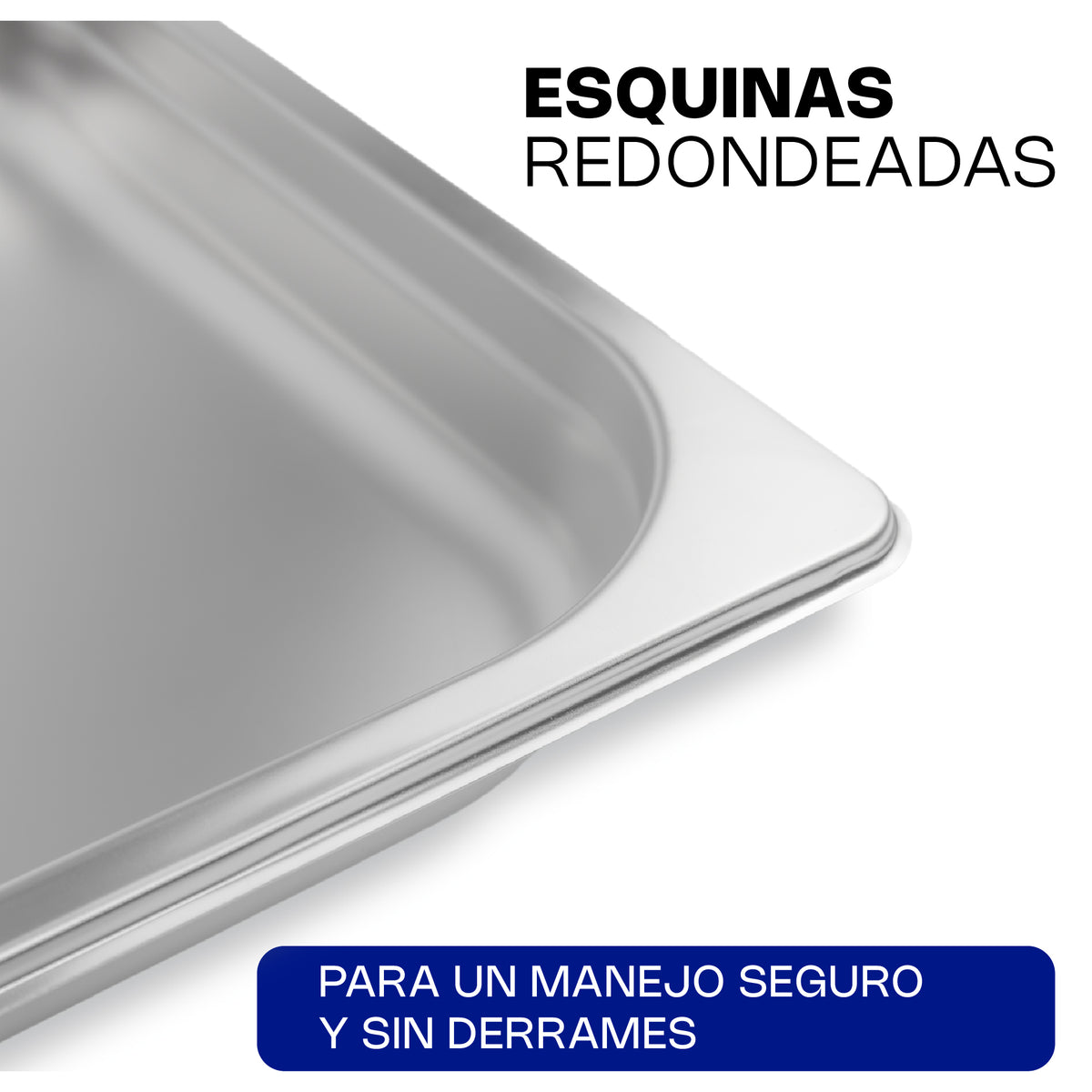 Inserto de acero inoxidable, tamaño entero 53.5 cm | Rhino | Inae-1.5