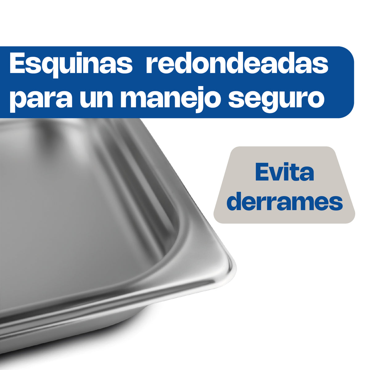 Inserto de acero inoxidable, tamaño medio 26.5 cm | Rhino | Inam-1.5