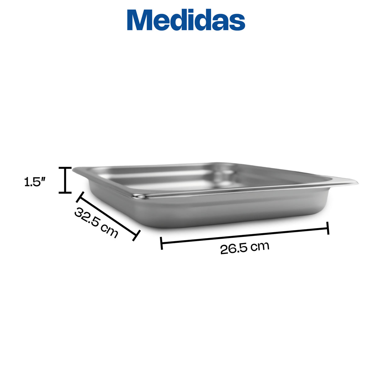 Inserto de acero inoxidable, tamaño medio 26.5 cm | Rhino | Inam-1.5