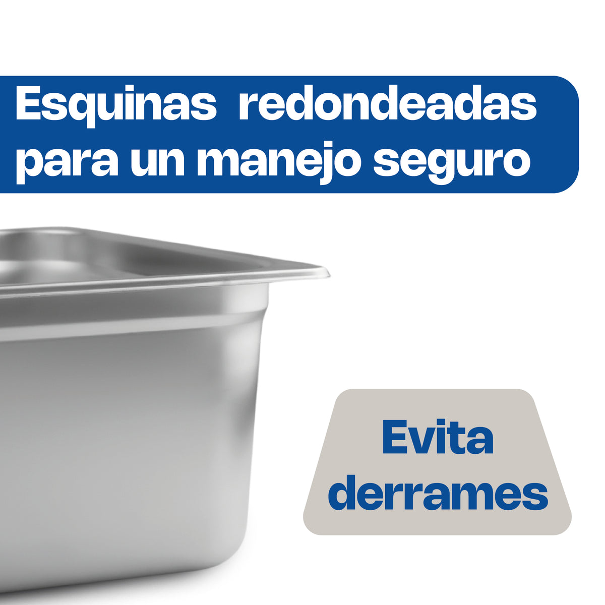 Inserto de acero inoxidable, tamaño medio 26.5 cm | Rhino | Inam-8