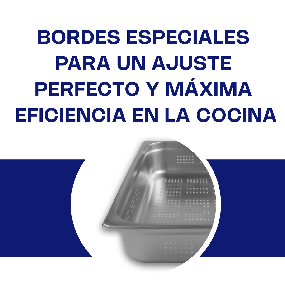 Inserto de acero inoxidable perforado, tamaño entero | Rhino | Inape-4