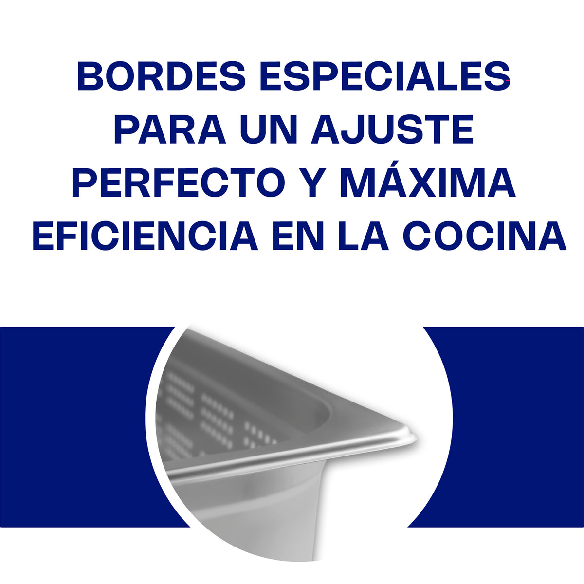 Inserto de acero inoxidable perforado, tamaño entero | Rhino | Inape-8