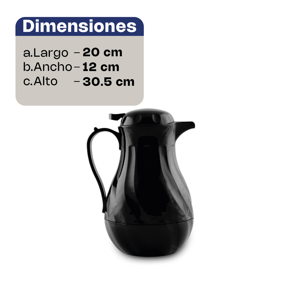Jarra de policarbonato térmica 1.8 | Rhino | Japoter-1800