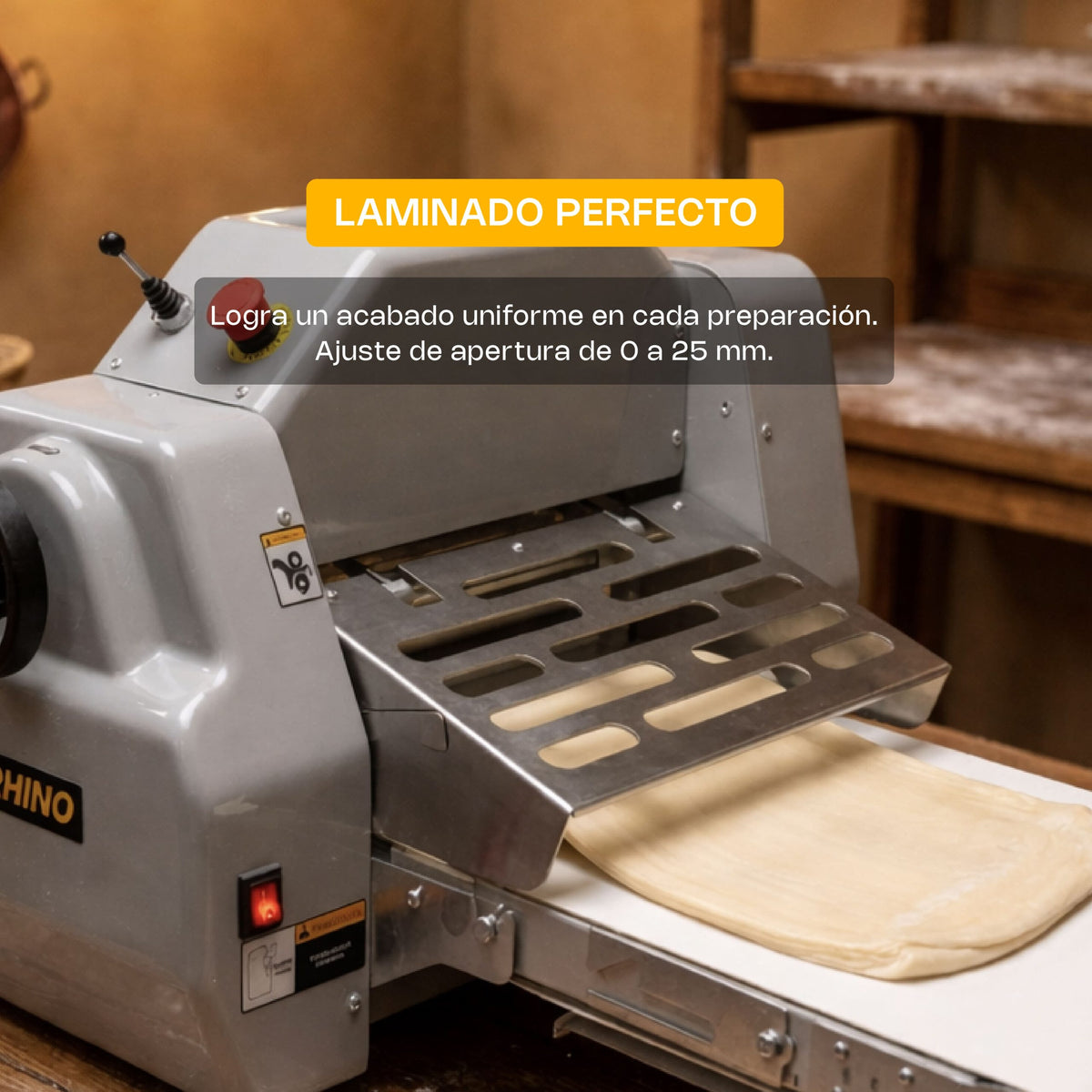 Laminadora de mesa con bandas reversibles 375 w | Rhino | Lamba-169m