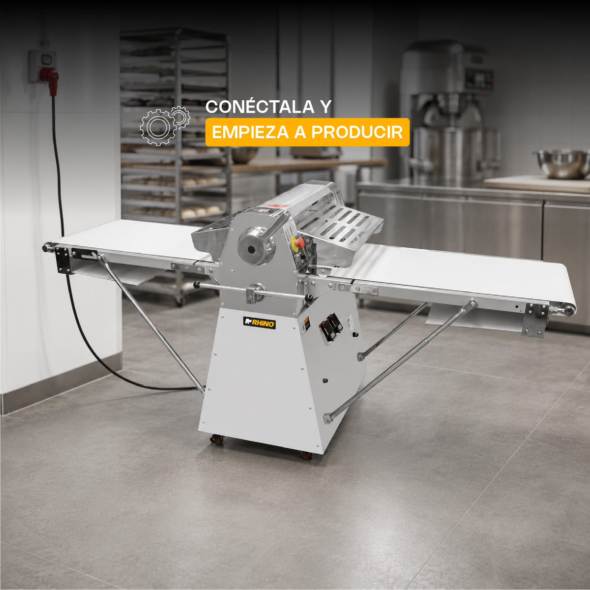 Laminadora de piso con bandas reversibles 550 w | Rhino | Lamba-274p