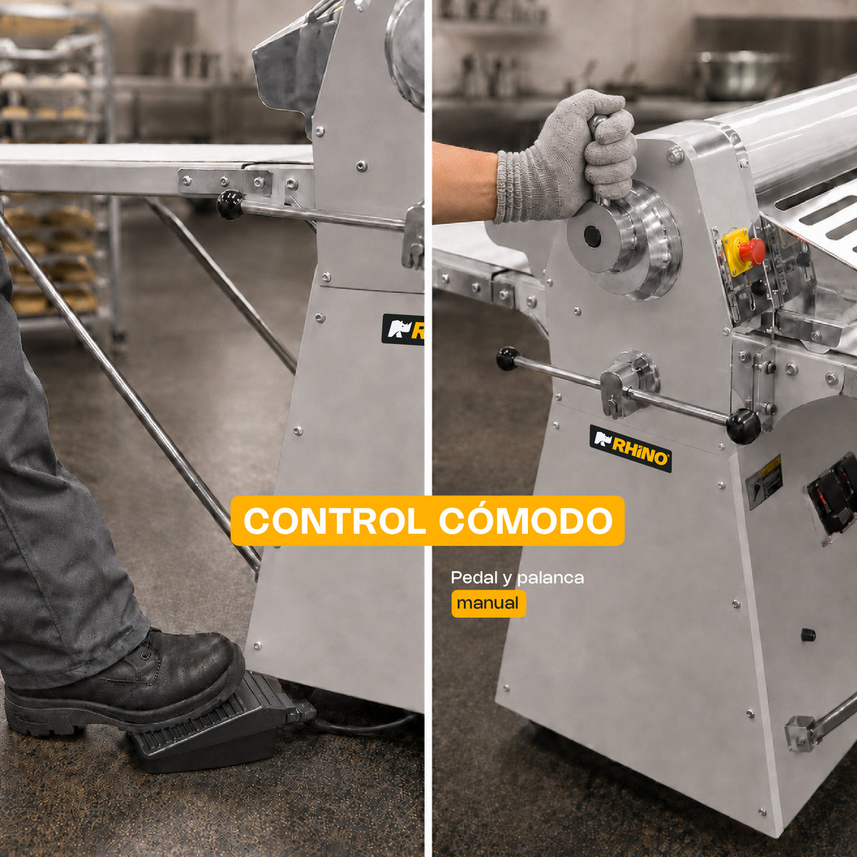 Laminadora de piso con bandas reversibles 550 w | Rhino | Lamba-274p