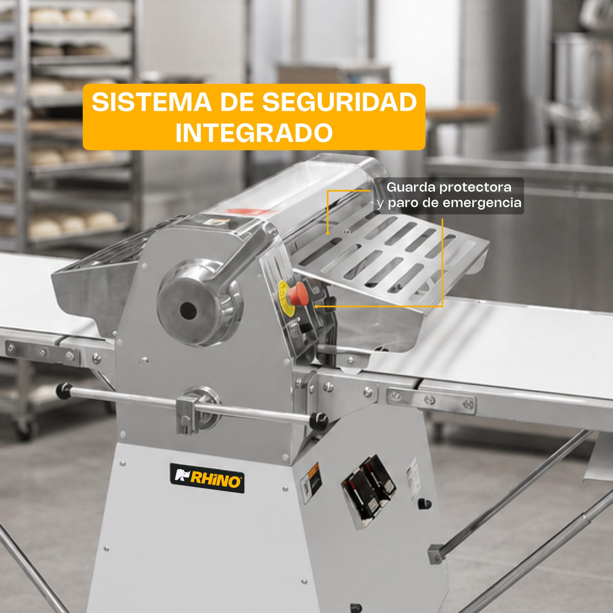Laminadora de piso con bandas reversibles 550 w | Rhino | Lamba-274p