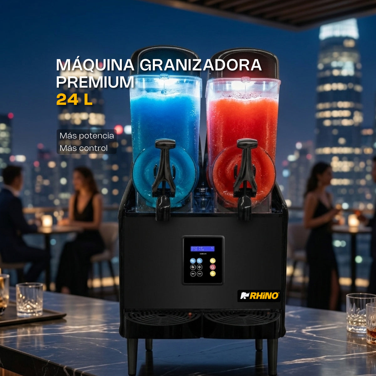 Máquina granizadora premium con capacidad de 24 l | Rhino | Magra-2tx