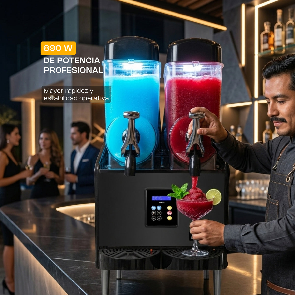 Máquina granizadora premium con capacidad de 24 l | Rhino | Magra-2tx