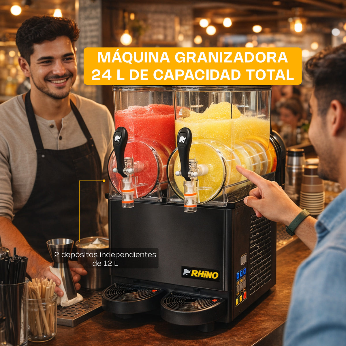 Máquina granizadora con capacidad de 24 l | Rhino | Magra-2t