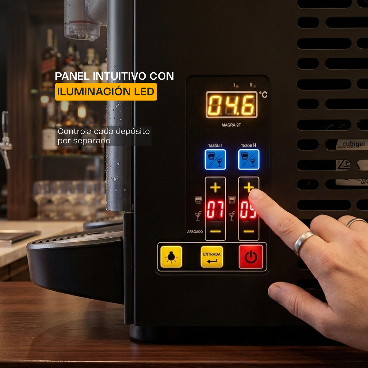 Máquina granizadora con capacidad de 24 l | Rhino | Magra-2t