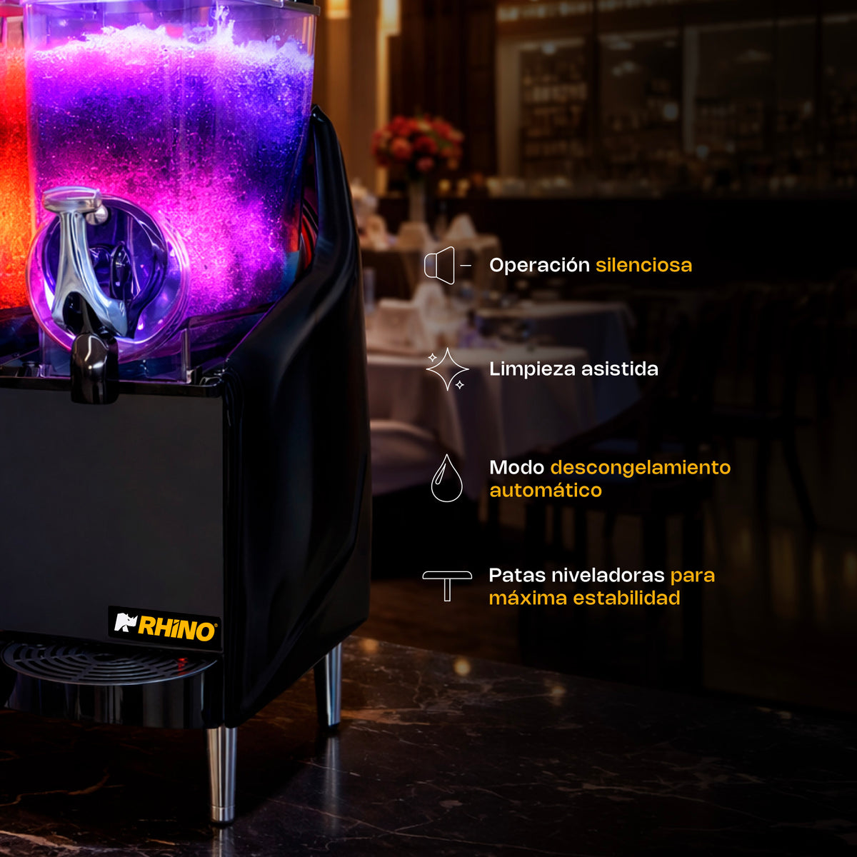 Máquina granizadora premium con capacidad de 36 l | Rhino | Magra-3tx