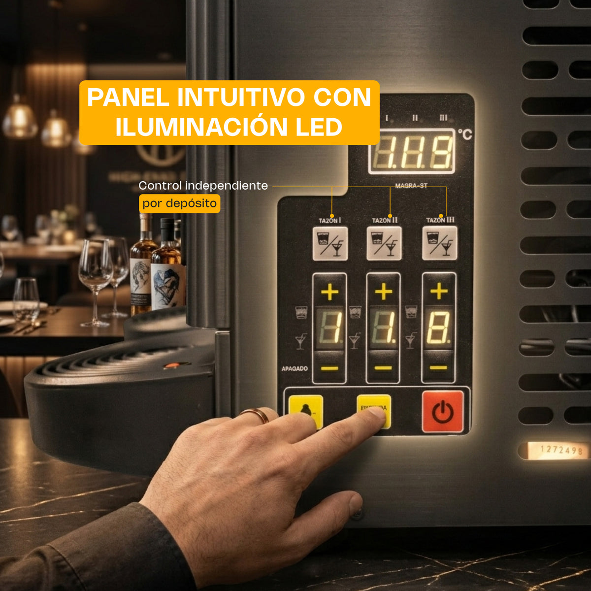 Máquina granizadora con capacidad de 36 l | Rhino | Magra-3t