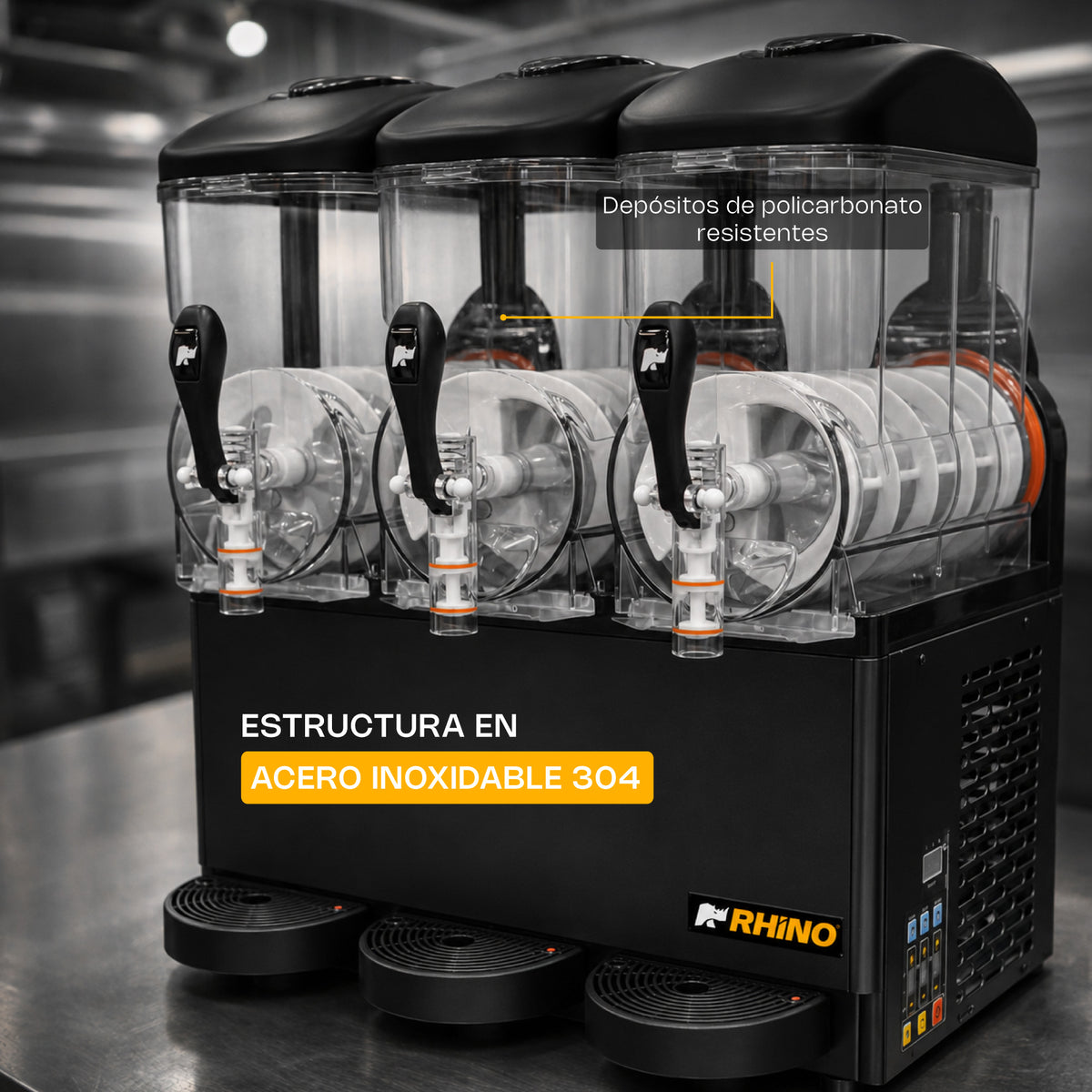 Máquina granizadora con capacidad de 36 l | Rhino | Magra-3t