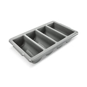 Charola Pp Cubiertos 4 Divisiones | Polipropileno | 24.13 X 11.43 X 7.62 Cm | Para Uso Comercial | MCC52654 | CONCASSE