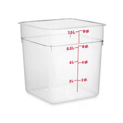 Recipiente Cuadrado De 8 Lts Policarbonato | Policarbonato | 8 L | Para Uso Comercial | MCRC7000 | CONCASSE